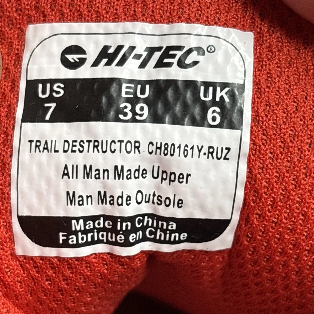 Hi-Tec Trail Destructor Mid JR Unisex Kids Sneakers US 7 CH80161Y-RUZ